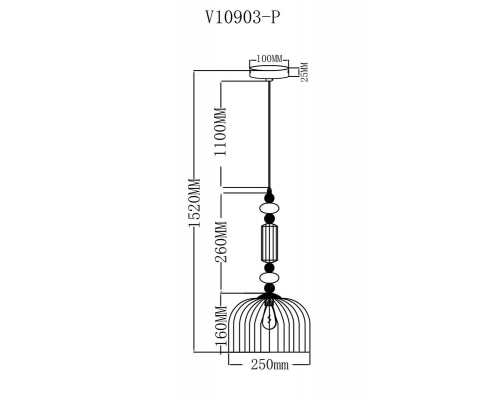 Подвесной светильник Moderli Charm V10903-P