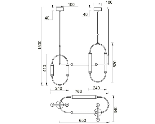 Подвесной светильник Vele Luce Capsula VL7294P03