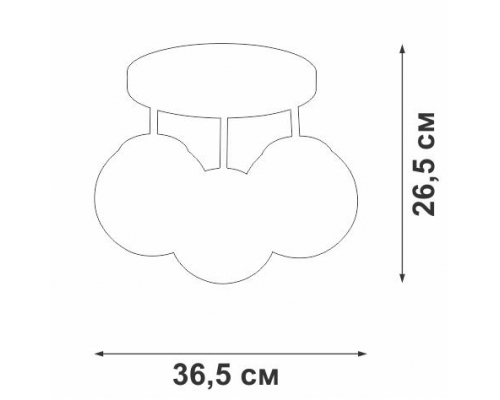 Потолочный светильник Vitaluce V3962-1/3PL