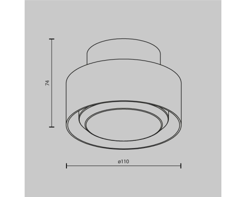 Потолочный светильник Maytoni Technical Space C092CL-GX53-W