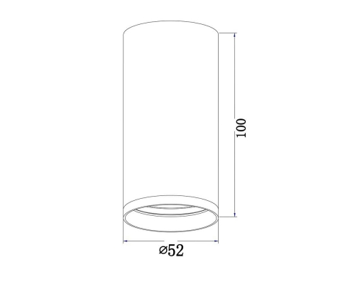 Потолочный светильник Maytoni Focus S C052CL-01B