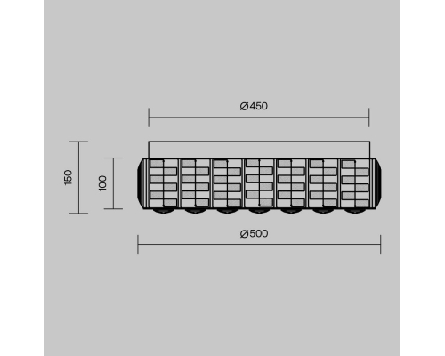 Потолочный светодиодный светильник Maytoni Castello MOD336CL-L100G3K