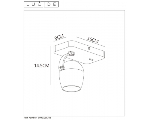 Спот Lucide Preston 09927/05/02