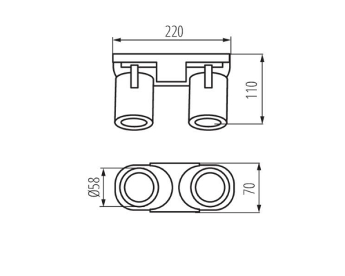 Спот Kanlux LAURIN EL-2I W 29122