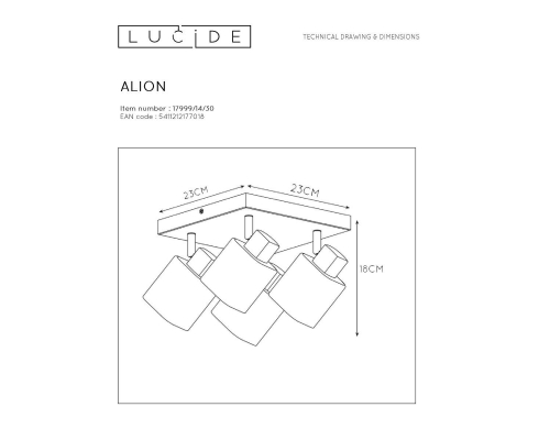 Спот Lucide Alion 17999/14/30