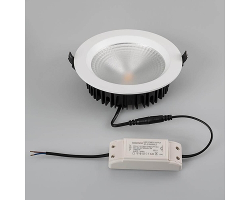 Встраиваемый светодиодный светильник Arlight LTD-220WH-Frost-30W White 110deg 021497