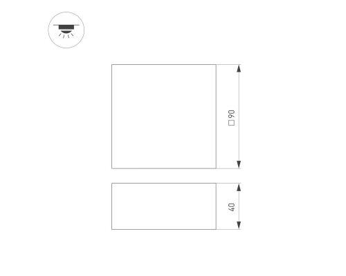 Встраиваемый светодиодный светильник Arlight DL-Grigliato-S90x90-12W Day4000 038336