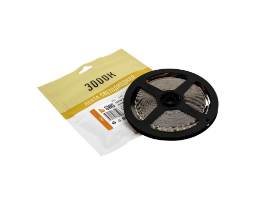 Светодиодная лента SWG 13W/m 126LED/m 2835SMD теплый белый 5M 005854