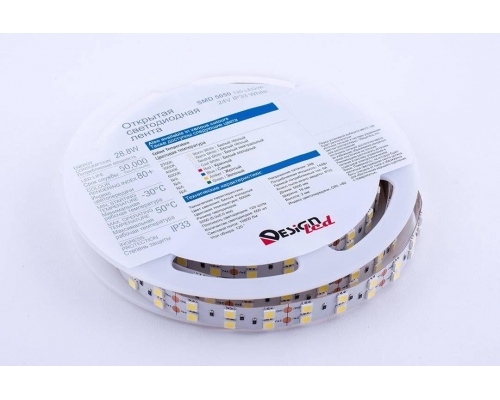 Светодиодная влагозащищенная лента DesignLed 28,8W/m 120LED/m 5050SMD холодный белый 5M 000522