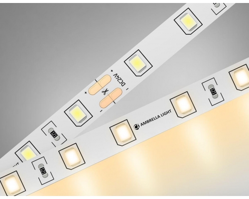 Светодиодная лента Ambrella Light 6W/m 60LED/m 2835SMD теплый белый 5M GS3001