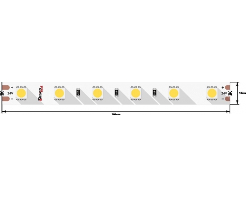 Светодиодная влагозащищенная лента DesignLed 14,4W/m 60LED/m 5050SMD холодный белый 5M 000520