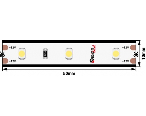 Светодиодная влагозащищенная лента DesignLed 4,8W/m 60LED/m 3528SMD холодный белый 5M 000262