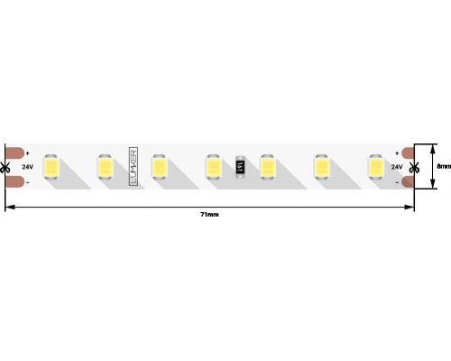 Светодиодная влагозащищенная лента DesignLed 10W/m 98LED/m 2835SMD нейтральный белый 5M 000526