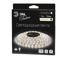 Светодиодная влагозащищенная лента ЭРА 14,4W/m 60LED/m 5050SMD теплый белый 5M LS5050-60LED-IP65-WW-5m C0043048