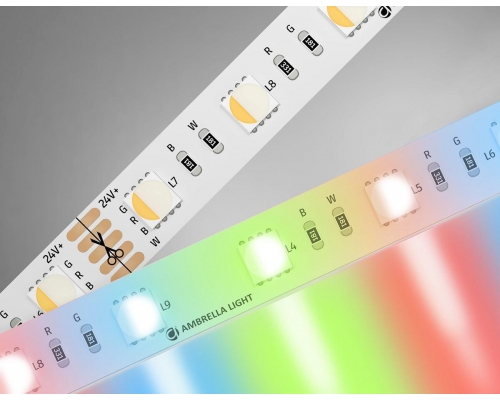 Светодиодная лента Ambrella Light 10W/m 60LED/m 5050SMD RGBW+холодный белый 5M GS4403