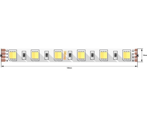 Светодиодная лента SWG 14,4W/m 60LED/m 5050SMD теплый/ холодный белый 5M 003611