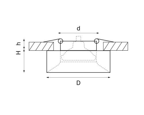 Встраиваемый светильник Lightstar Levigo L01002323 (010023+ 510023)