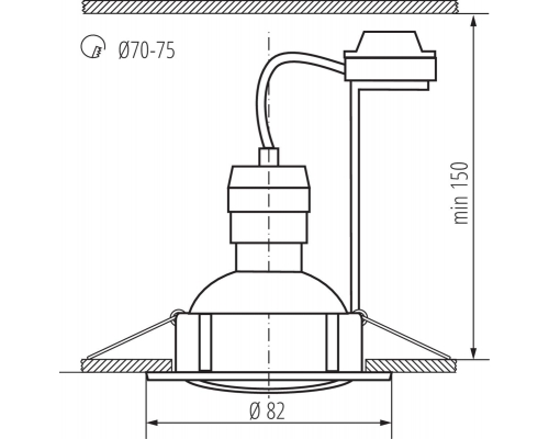 Точечный светильник (в комплекте 3 шт.) Kanlux TRIBIS II O W 23854