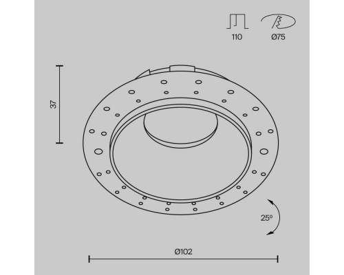 Встраиваемый светильник Maytoni Technical Share DL051-U-2WMG