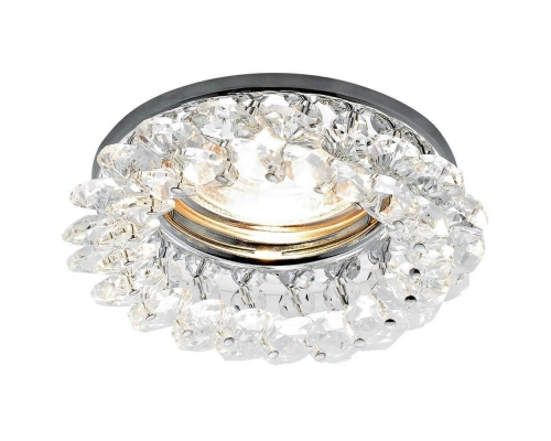 Встраиваемый светильник Ambrella light Crystal K206 CL/CH