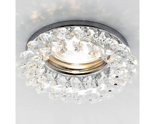 Встраиваемый светильник Ambrella light Crystal K206 CL/CH