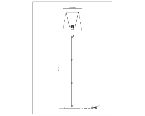 Торшер Arte Lamp Kensington A4098PN-1CC