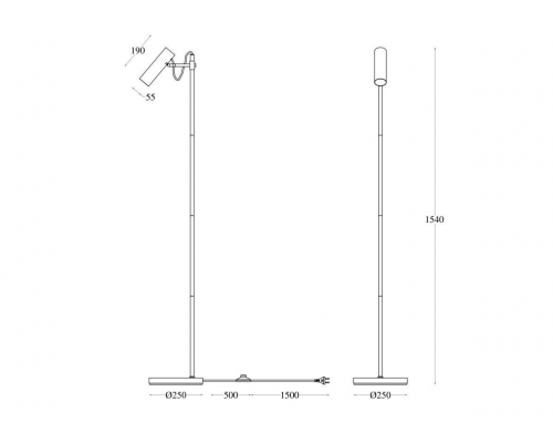 Торшер Maytoni Technical Bansky MOD129FL-01W