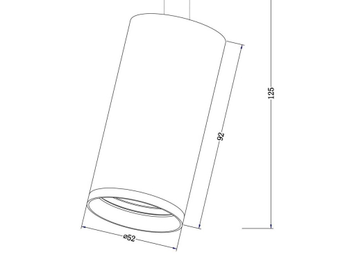 Трековый светильник Maytoni Track Lamps TR020-1-GU10-B