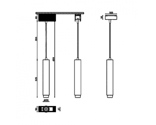 Трековый светодиодный светильник DesignLed SY-DIM-601241-BL-10-NW 007364