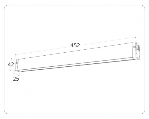 Трековый светодиодный светильник Ambrella Light Track System Magnetic 220V GL1281