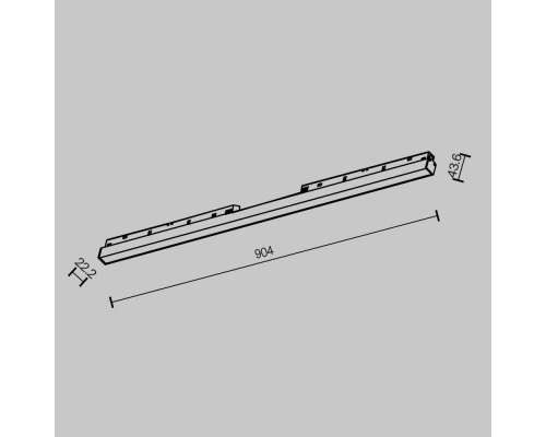 Трековый светодиодный светильник Maytoni Technical Basis TR030-2-30W2.7K-B