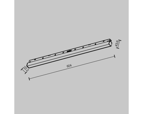 Трековый светодиодный светильник Maytoni Technical Basis TR030-2-24W2.7K-B