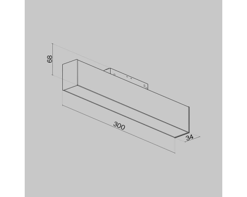 Трековый светодиодный светильник для магнитного шинопровода Maytoni Track lamps TR012-2-12W4K-B