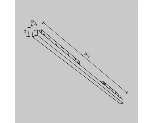 Трековый светодиодный светильник Maytoni Technical Exility Basis TR030-4-30W3K-WW-DS-B