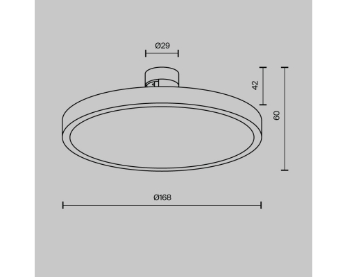 Трековый светодиодный светильник Maytoni Technical Flarity Plato TR153-1-10W3K-BS