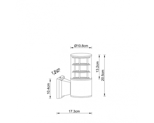 Уличный настенный светильник Arte Lamp Tokyo A5315AL-1BK