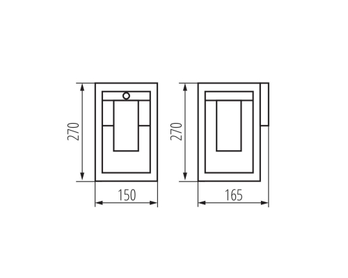 Садовый настенный светильник Kanlux VIMO EL 27 SE-BR 34983