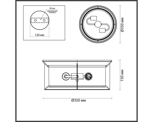 Уличный светильник Odeon Light Nature Mavret 4961/2C