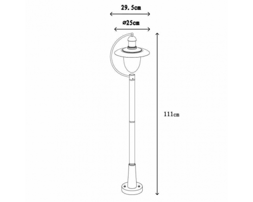 Уличный светильник Lucide Aruba 11873/01/30