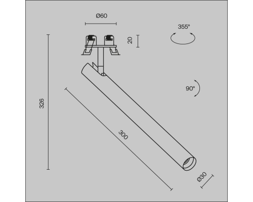 Встраиваемый светодиодный спот Maytoni Technical Focus T C141RS-L300-6W4K-W