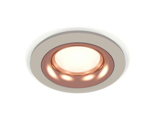 Комплект встраиваемого светильника Ambrella light Techno Spot XC7623006 SGR/PPG серый песок/золото розовое полированное (C7623, N7015)