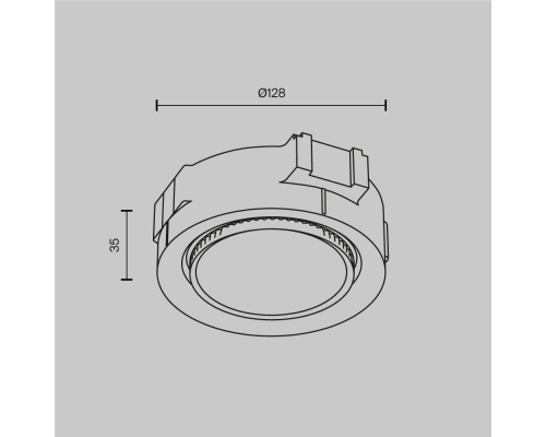 Встраиваемый светильник Maytoni Technical DL019-GX53-W