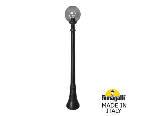 Садово-парковый фонарь Fumagalli GLOBE 250 черный, дымчатый G25.158.000.AZF1R