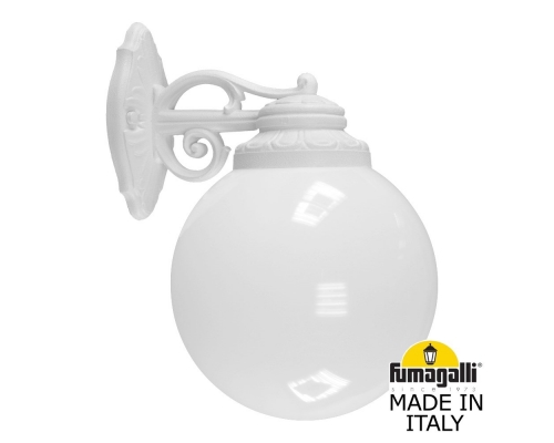 Светильник уличный настенный Fumagalli GLOBE 250 белый, бежевый G25.131.000.WYF1RDN