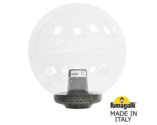 Фонарь без кронштейна FUMAGALLI GLOBE 300 бронза, прозрачный G30.B30.000.BXF1R