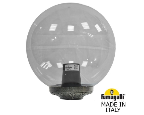 Фонарь без кронштейна FUMAGALLI GLOBE 300 бронза, дымчатый G30.B30.000.BZF1R